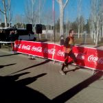 Goyo terminando la prueba.